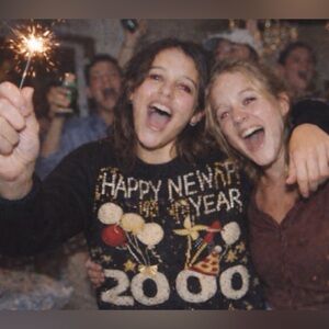 Y2K new years 2000 cardigan